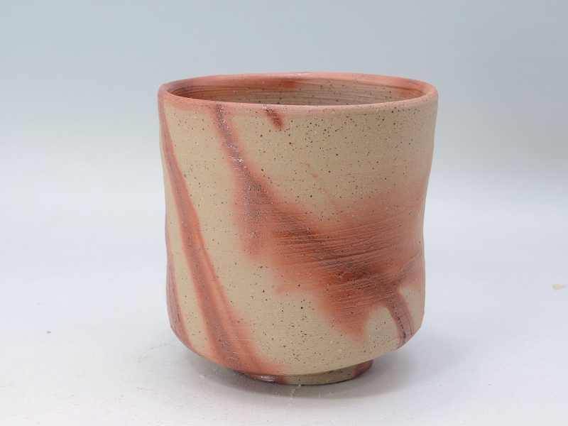 25165]火襷大湯呑（高力芳照）｜備前焼わかくさ